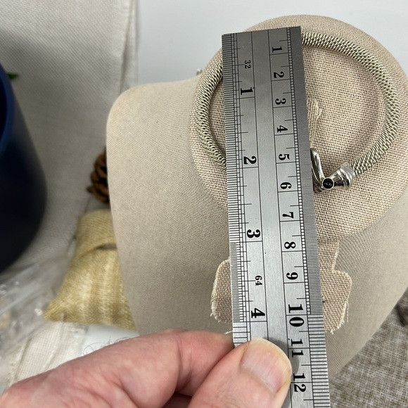 Joseph Esposito ESPO 925 Sterling Silver Mesh Bracelet 7" Vintage Designer - Picture 12 of 14